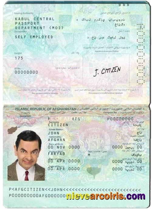 Afghanistan passport
